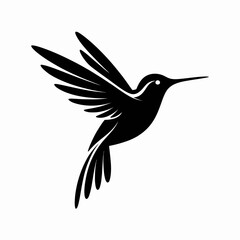 hummingbird silhouette vector