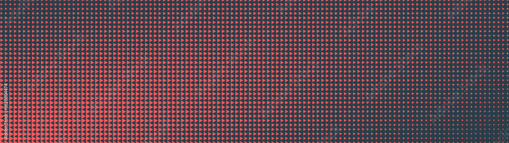 Poster triangles grid halftone pattern tilted elliptical gradient ultra wide 32:9 aspect ratio red black ve