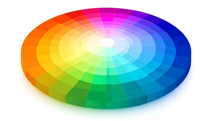 Rappresentazione Vettoriale di una Ruota dei Colori con 64 Tonalit&agrave;
