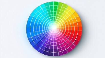 Gradiente di Colore a Cerchio, Illustrazione Vettoriale