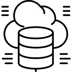 Cloud Storage Icon Vector Element