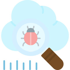 Bug Detector Icon Vector Element