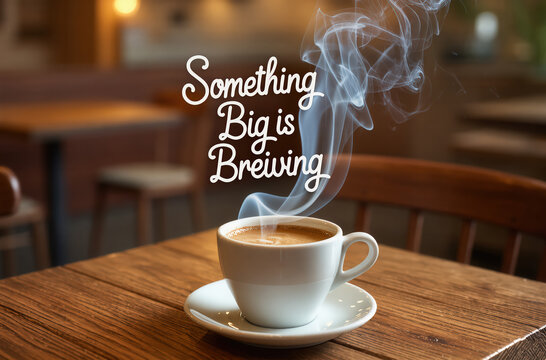 An intriguing and imaginative visual theme hinting at anticipation and transformation. Whether depicted through swirling clouds, glowing cauldrons, rising steam, or abstract energy forms