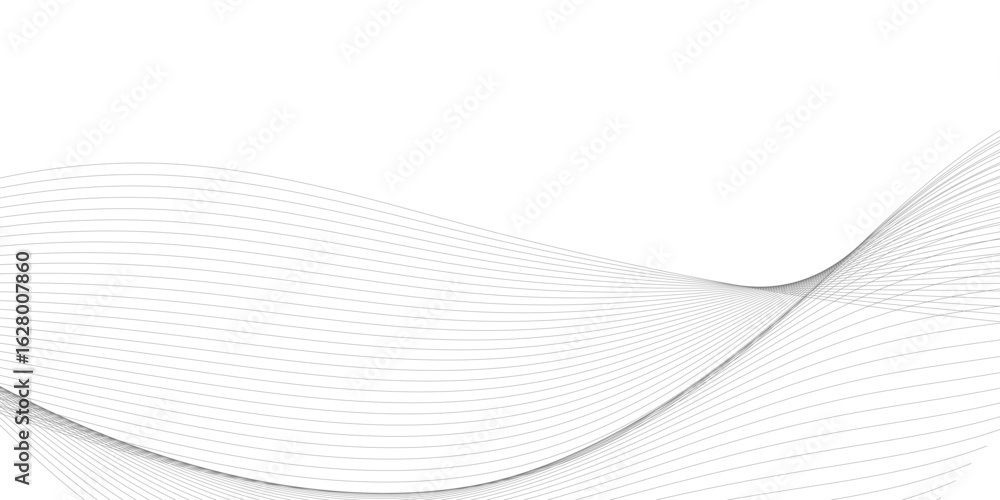 Poster abstract wavy curve lines background. abstract frequency sound wave lines and technology curve lines