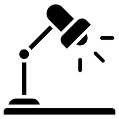 Desk Lamp  Icon Element For Design