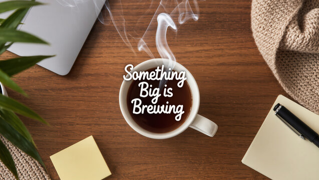 An intriguing and imaginative visual theme hinting at anticipation and transformation. Whether depicted through swirling clouds, glowing cauldrons, rising steam, or abstract energy forms