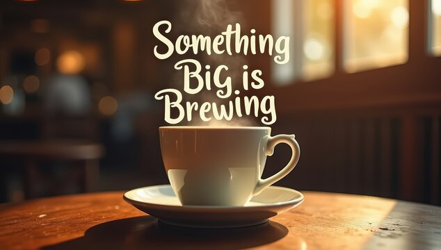 An intriguing and imaginative visual theme hinting at anticipation and transformation. Whether depicted through swirling clouds, glowing cauldrons, rising steam, or abstract energy forms