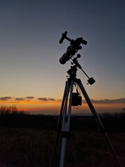 Astronomical telescope for observing stars, planets, Moon and other celestial objects.