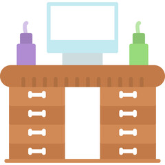 Desk Icon Vector Element