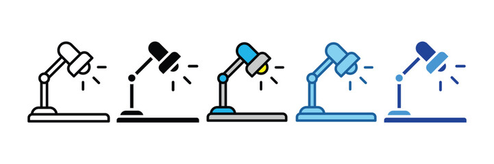 Desk Lamp  Icon Element For Design