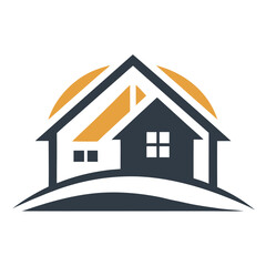 Fototapeta premium House logo vector art illustration. 