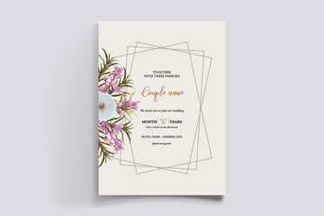 BRIDAL SHOWER FLORAL INVITATION TEMPLATE
