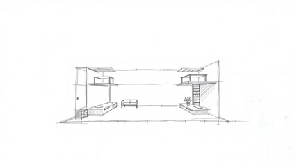 sketch of a house