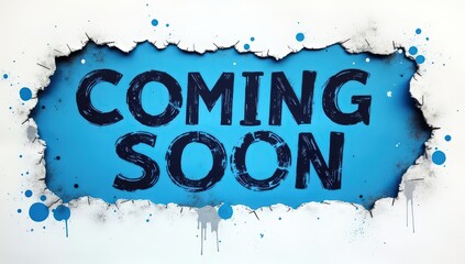 A striking “Coming Soon” design featuring bold typography with vibrant colors and clean layout. Perfect for grabbing attention and building excitement for upcoming events, products, or launches. 