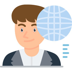 Businesswoman Icon Vector Element