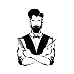 business man with his arms crossed