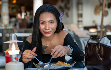 Thai Girl on Beach at Jomtien Pattaya