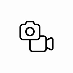 video photo icon sign vector