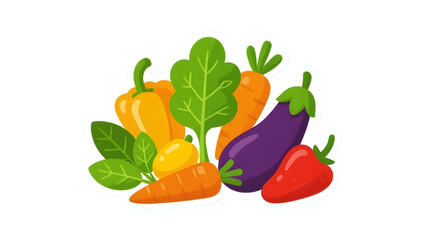 vegetable block icon vector with transparent background 