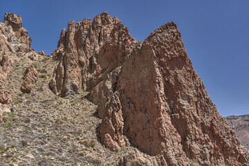 Fototapeta premium Volcanic cliffs of Roques de Garcia