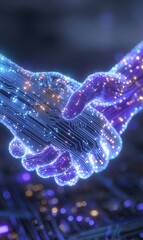 Stretta di mano digitale, connessioni luminose