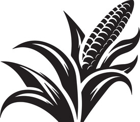 corn plant silhouette