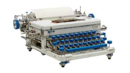 Detailed antique-style typewriter