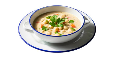creamy chicken vegetable soup comfort food photography for restaurant menus