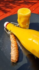 Homemade turmeric shot