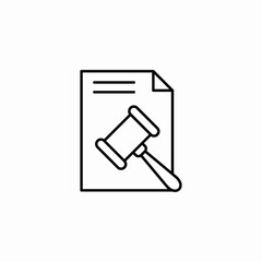 official law decision icon sign vector