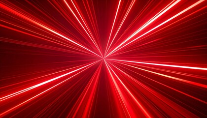 Red radiating light streaks