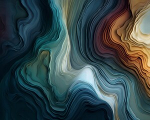 Paletta di colori astratta con forme organiche fluide