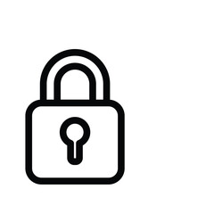 Lock pad lock icon illustration