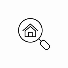 housing search icon sign vector