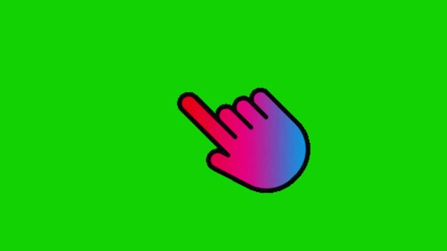 pointer animation on chroma key