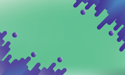 Futuristic background illustration with green and violet gradient, featuring abstract dripping lines and 3D spheres. This modern design a tech-inspired and dynamic feel, perfect for presentation