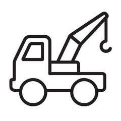 Construction Crane Truck Symbol
