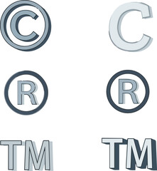 Isolated a kinds of deferent icon, symbol, number, sign, numbers, vector, set, 3d, design, button vector art with white background.