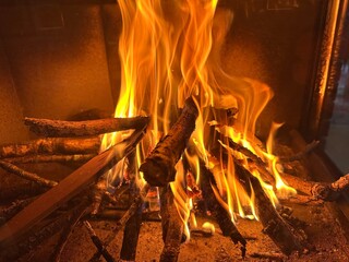 Feuer im Kamin