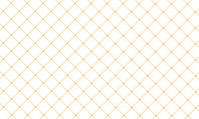 Yellow Line seamless pattern. Square background. Repeated criss cross pattern. Check lines design for prints. Geometric tile. Vector illustration