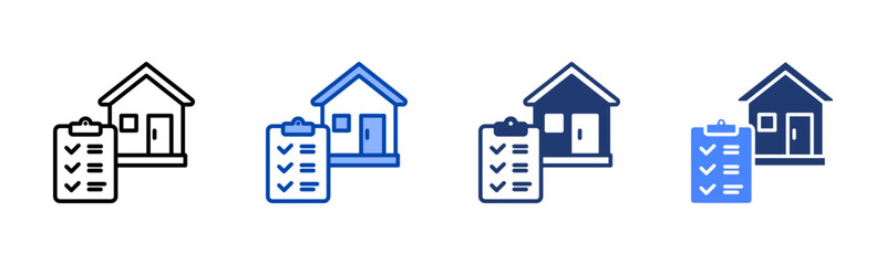 Checklist icon set multiple style collection