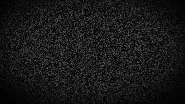 Abstract TV Noise Animation with Glitch Static Effect