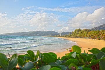 Sunny day on Kata Beach Phuket Thailand