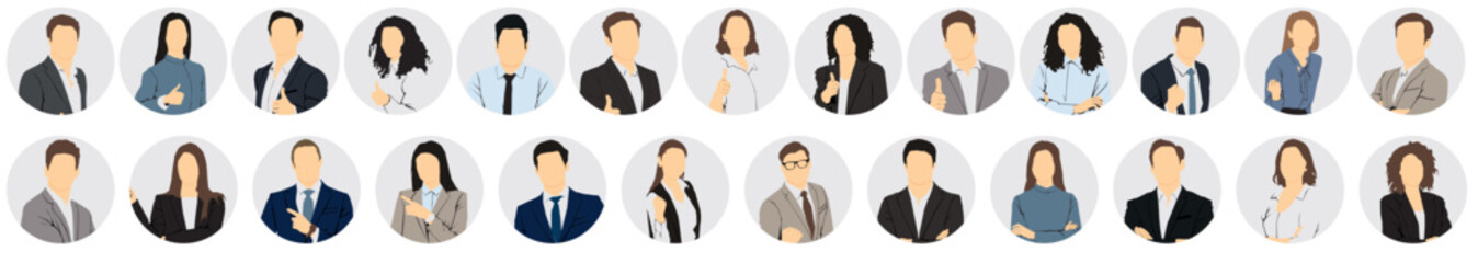 people business set of business people user profile