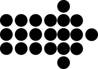 Black arow icon vector silhouette design isolated on white background transparent icon on a transparent background .Curve Arrow right side direction in black color on a plain white background