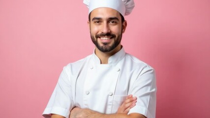A chef poses 