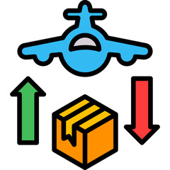 Import lineal color icon