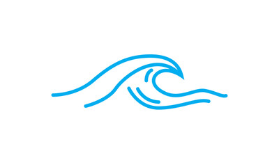 wave bule line vector perfect for holiday design and etc. eps8