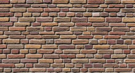 Obraz premium Rustic Brown Brick Wall Texture: Seamless Background.
