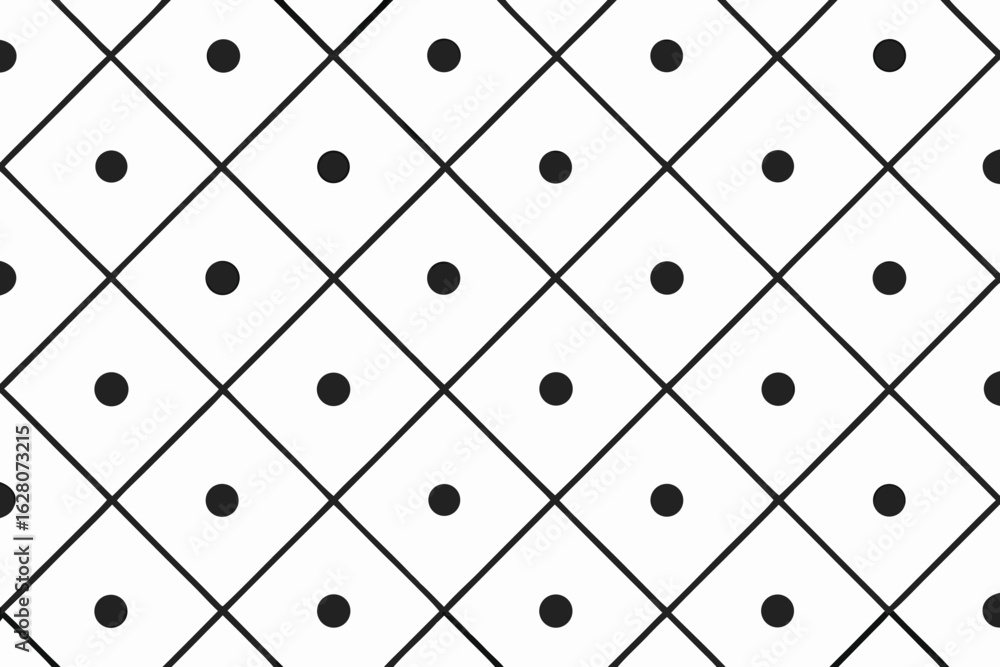 Poster vector art of simple geometric pattern isolated on white background featuring diagonal squares with 